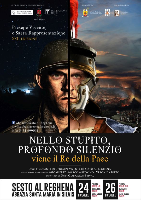 Presepe Vivente e Sacra Rappresentazione "Nello stupito, profondo silenzio viene il Re della Pace" Presepe Vivente e Sacra Rappresentazione "Nello stupito, profondo silenzio viene il Re della Pace"